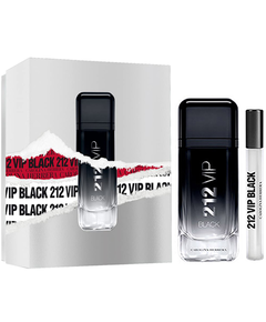Carolina Herrera 212 Vip Black EDP 100ml  & EDP Miniature 10ml | Ανδρικά Σέτ Δώρου στο Aromatisou
