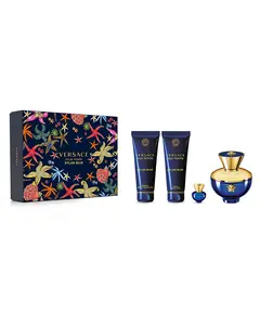 Versace Pour Femme Dylan Blue EDP 100ml & EDP Miniature 5ml & Body Lotion 100ml & Shower Gel 100ml | Γυναικεία Gift Box στο Aromatisou