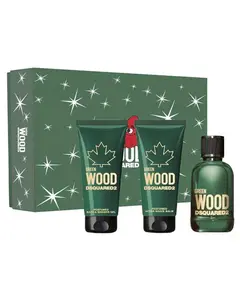 Dsquared2 Wood Pour Homme Green Eau de Toilette 100ml & Shower Gel 100ml & After Shave Balm 100ml | Aνδρικά Gift Box στο Aromatisou