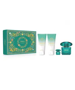 Versace Crystal Emerald Eau de Parfum 90ml & Miniature Eau de Parfum 5ml & Shower Gel 100ml and Body Lotion 100ml | Γυναικεία Gift Box στο Aromatisou