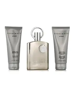 Afnan Supremacy Silver Eau de Parfum 100ml & After shave balm 100ml & Shower gel 100ml | Eau De Parfum στο Aromatisou