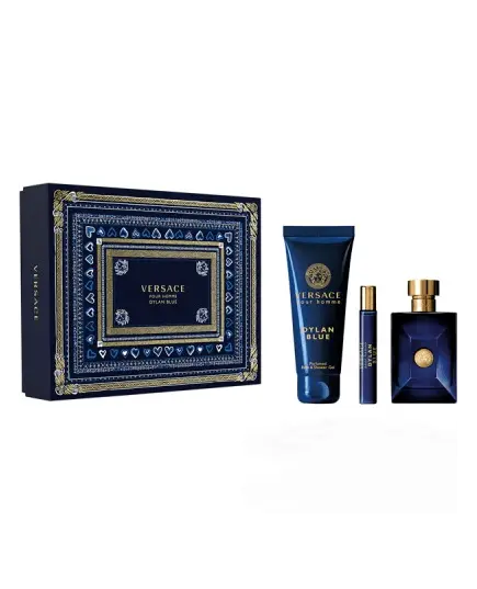 Versace Pour Homme Dylan Blue Eau de Toilette 100ml & Shower Gel 150ml & Eau de Toilette 10ml | Aνδρικά Gift Box στο Aromatisou
