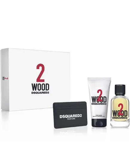 Dsquared2 Wood Eau De Toilette 100ml & Bath & Shower Gel 100ml & Black Wallet | Aνδρικά Gift Box στο Aromatisou