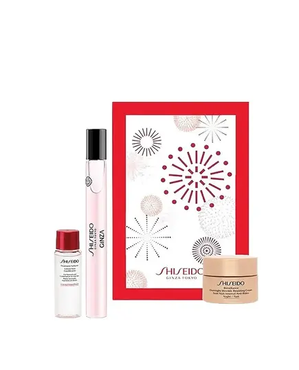 Shiseido Benefiance Overnight Wrinkle Smoothing Cream 30ml & Treatment Softener 30ml & Ginza Eau de Parfum 10ml | Κρέμες Νύχτας στο Aromatisou