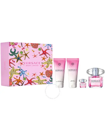 Versace Bright Crystal Eau De Toilette 90ml & Eau De Toilette 5ml & Body Lotion 100ml & Shower Gel 100ml | Γυναικεία Gift Box στο Aromatisou